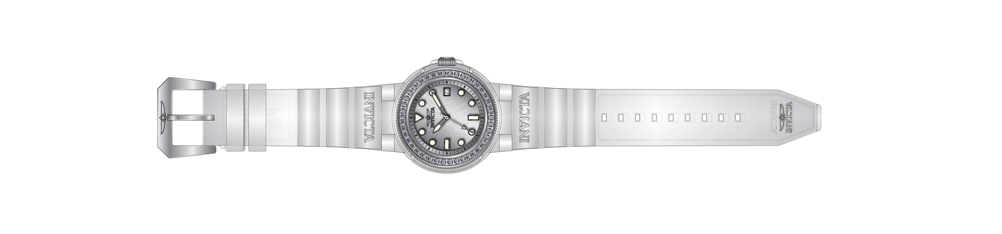Band for Invicta Pro Diver Lady 39492