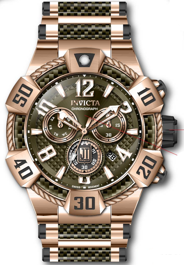 Parts for Invicta JT Men 40428