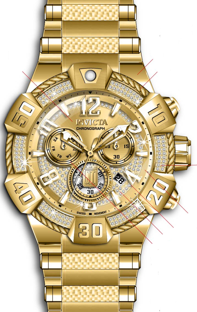 Parts for Invicta JT Men 40436