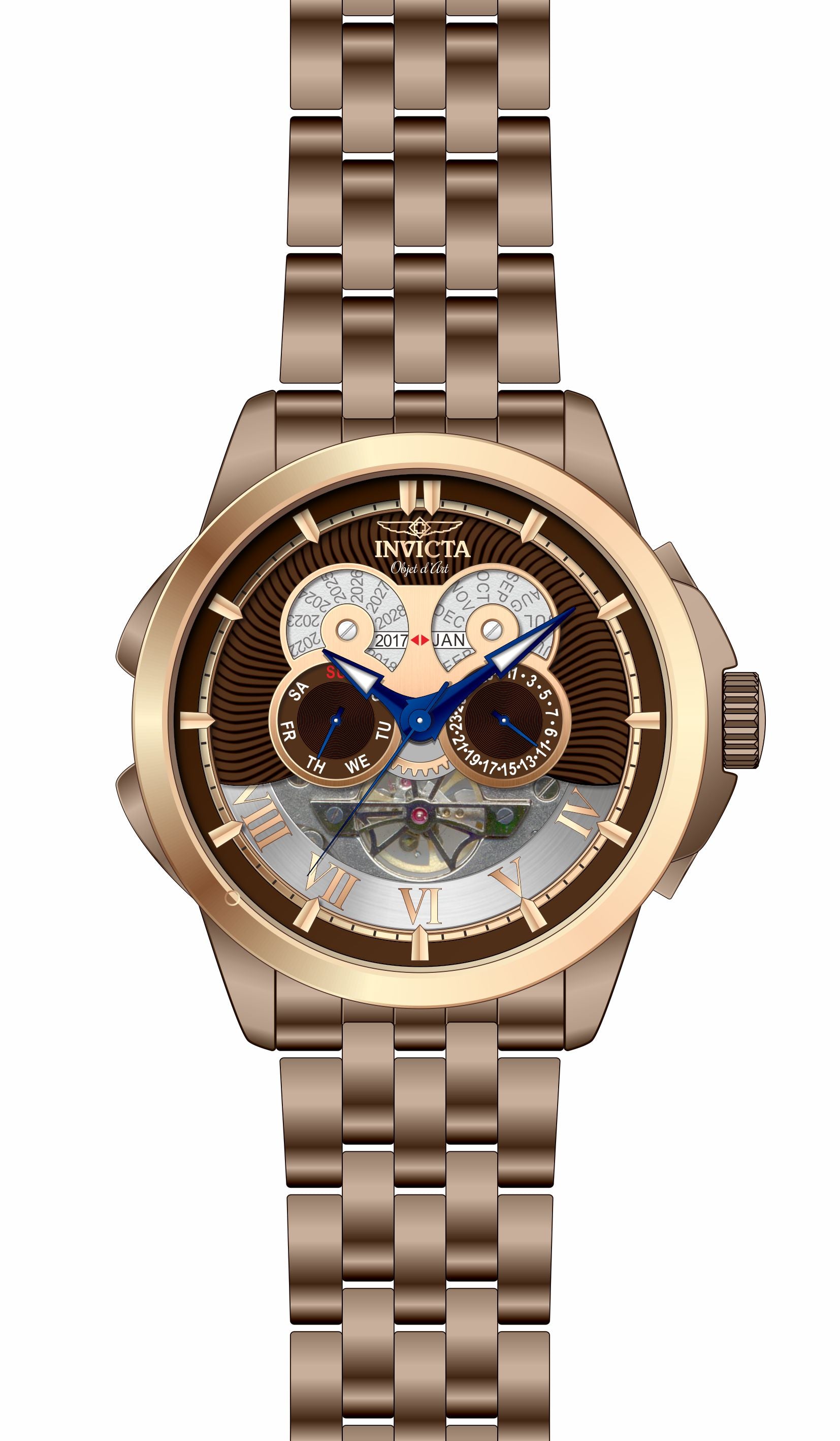 Band for Invicta Objet D Art Men 40488