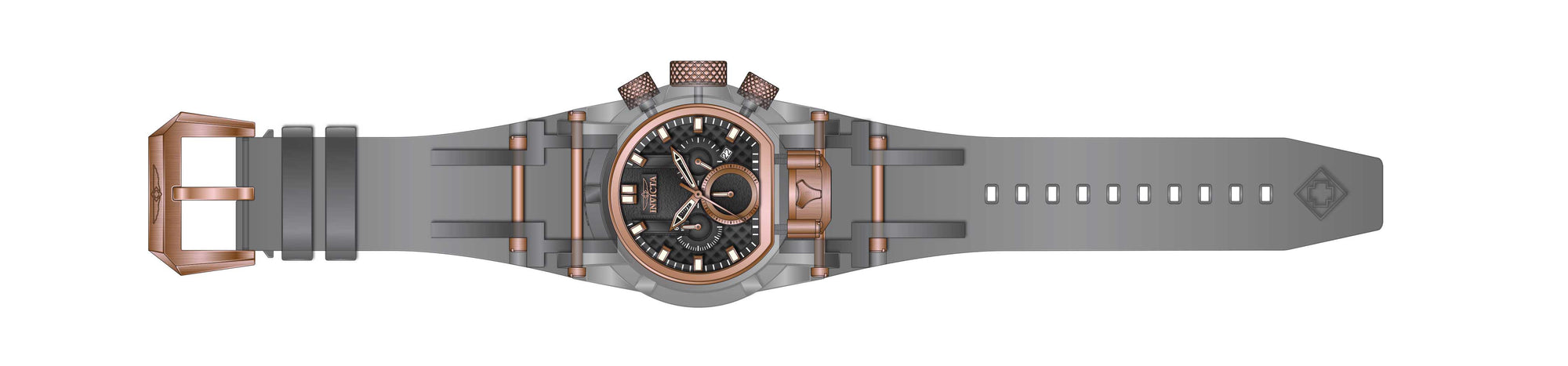 Band for Invicta Bolt Bolt Zeus Magnum Men 40144