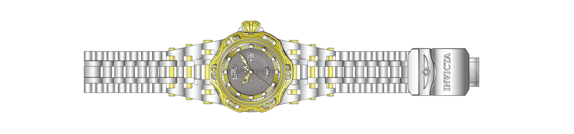 Band for Invicta Reserve Chaos Men 39685