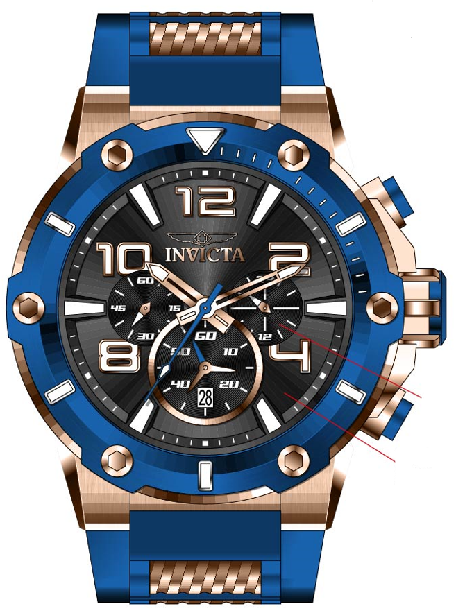 Band for Invicta Speedway Men 40896