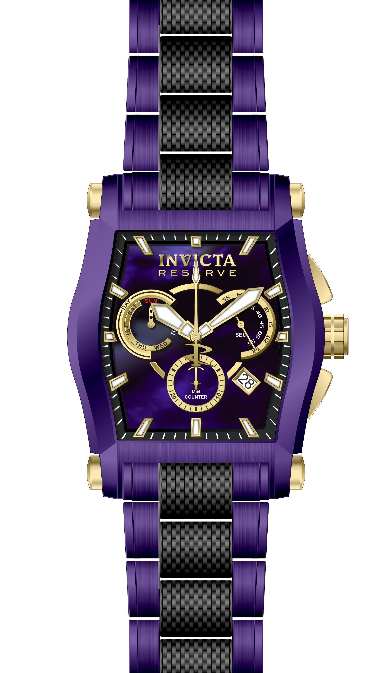 Band for Invicta Reserve Men Purple Label 40957