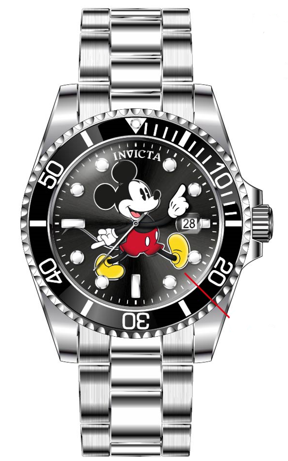 Band for Invicta Disney Limited Edition Mickey Mouse Men 41194 Band for Invicta Disney Limited Edition Mickey Mouse Men 41194
