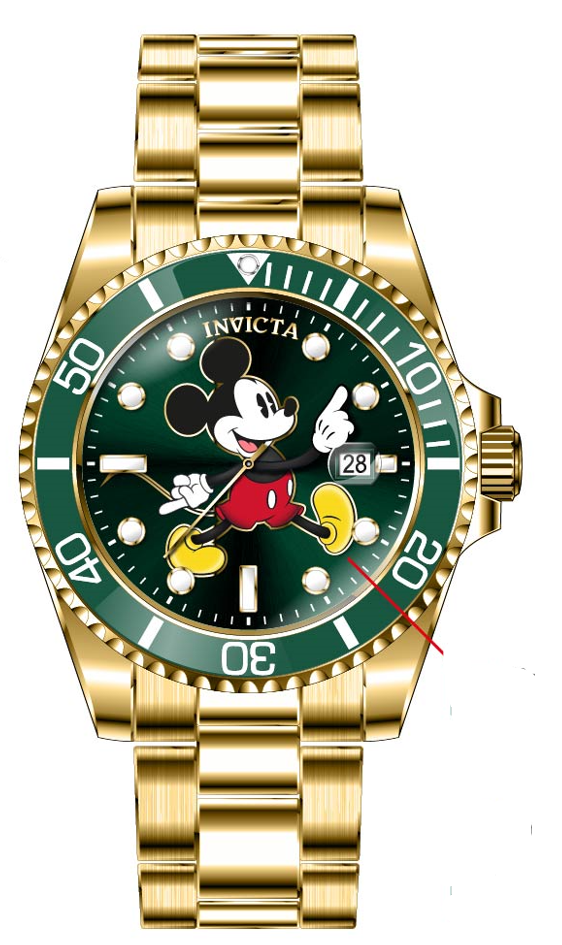 Band for Invicta Disney Limited Edition Mickey Mouse Men 41192