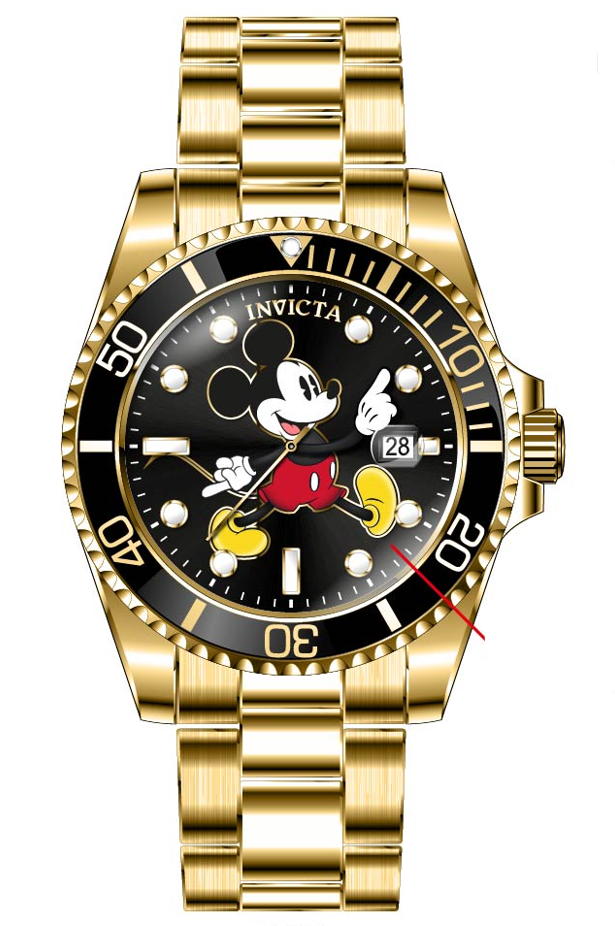 Band for Invicta Disney Limited Edition Mickey Mouse Men 41193