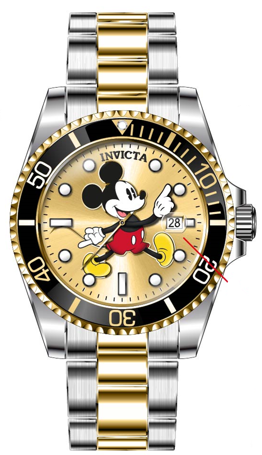 Band for Invicta Disney Limited Edition Mickey Mouse Men 41195