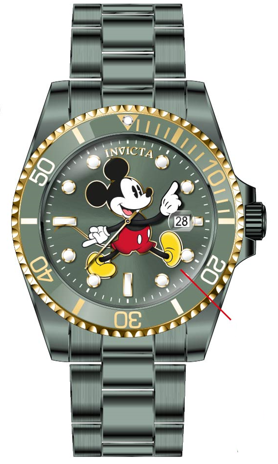 Band for Invicta Disney Limited Edition Mickey Mouse Men 41198