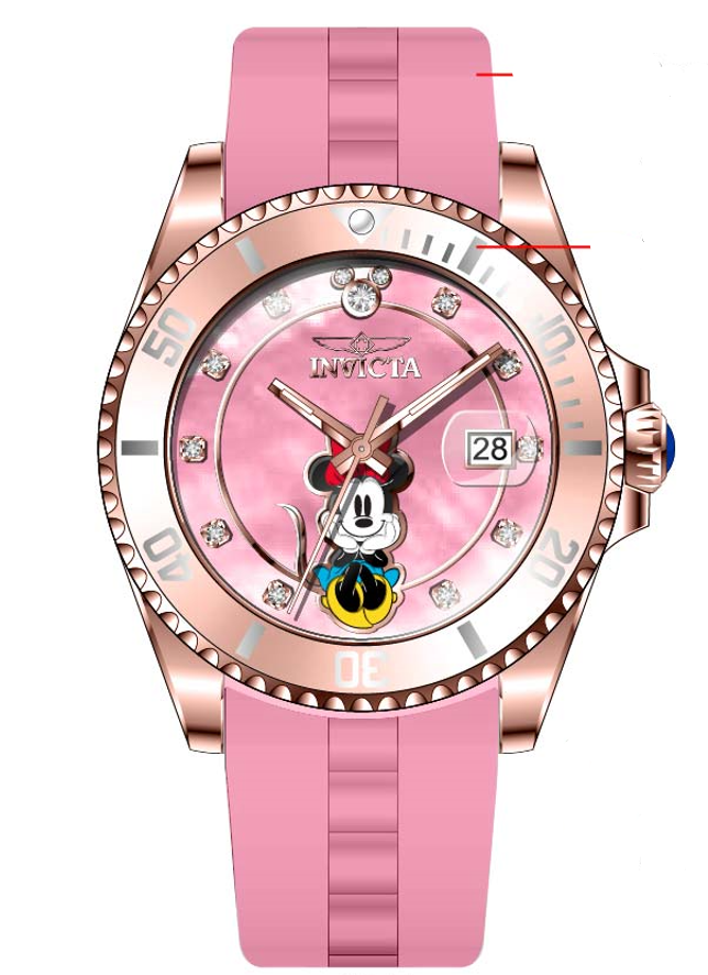 Band for Invicta Disney Limited Edition Minnie Mouse Lady 41291