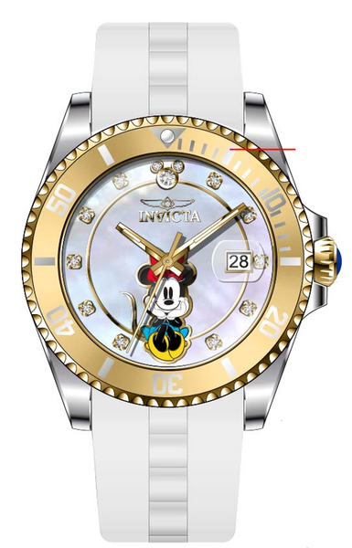 Band for Invicta Disney Limited Edition Minnie Mouse Lady 41293