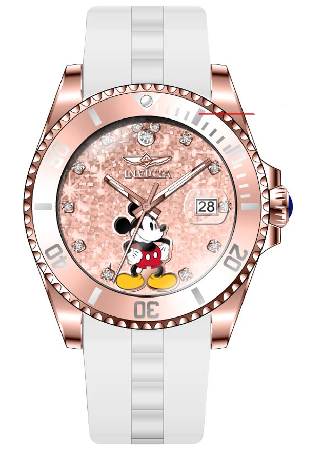 Band for Invicta Disney Limited Edition Mickey Mouse Lady 41300