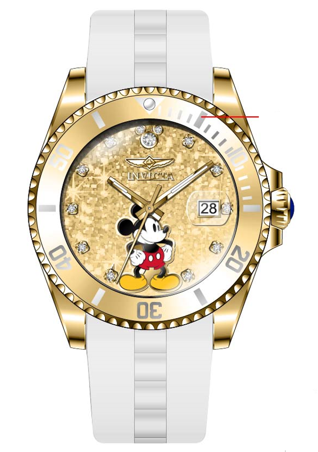 Band for Invicta Disney Limited Edition Mickey Mouse Lady 41301