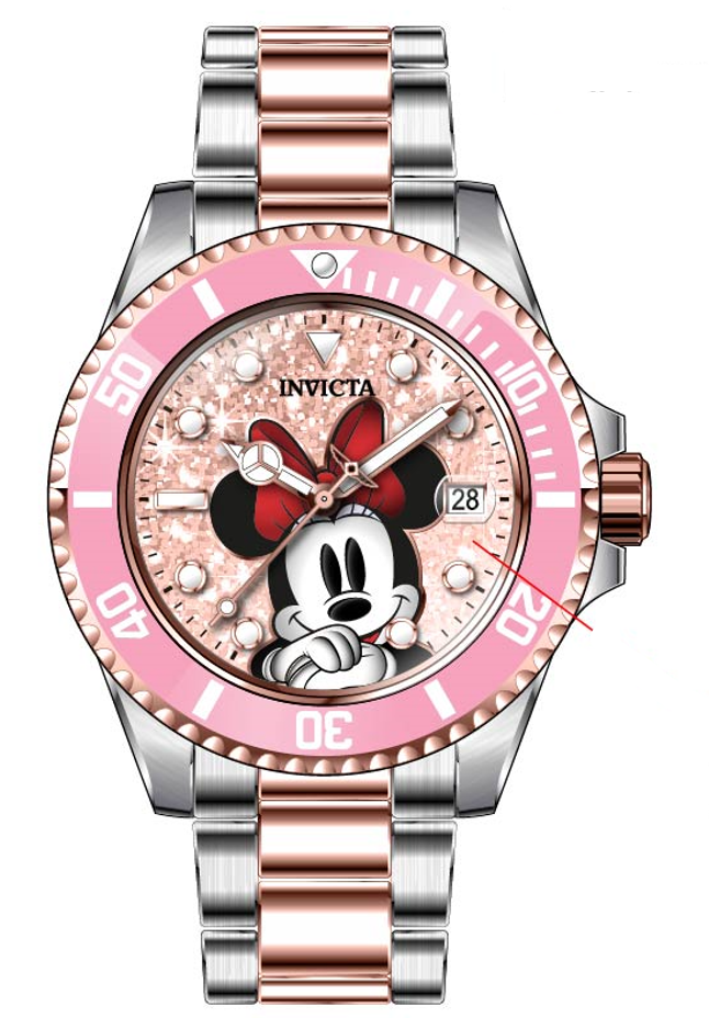 Band for Invicta Disney Limited Edition Minnie Mouse Lady 41344