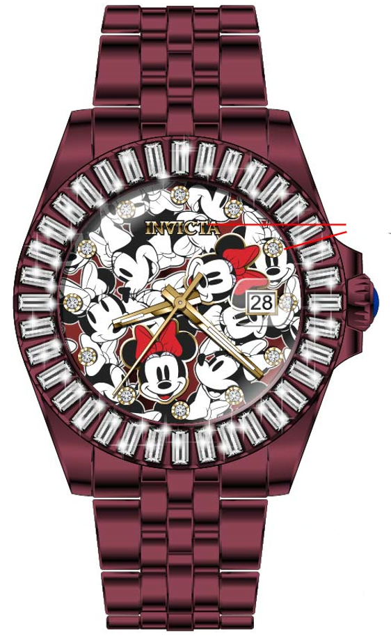 Parts for Invicta Disney Limited Edition Minnie Mouse Lady 41356
