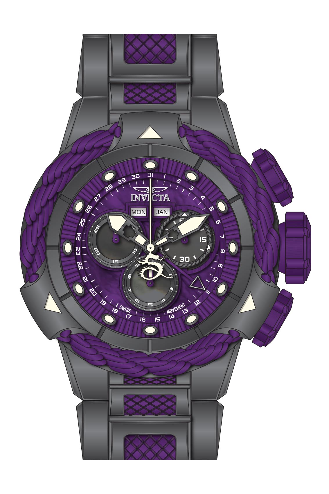 Parts for Invicta Subaqua Alpha Men 40545