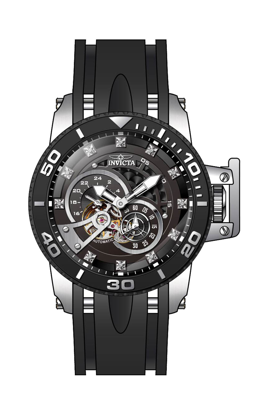 Parts for Invicta Pro Diver SCUBA Men 36110