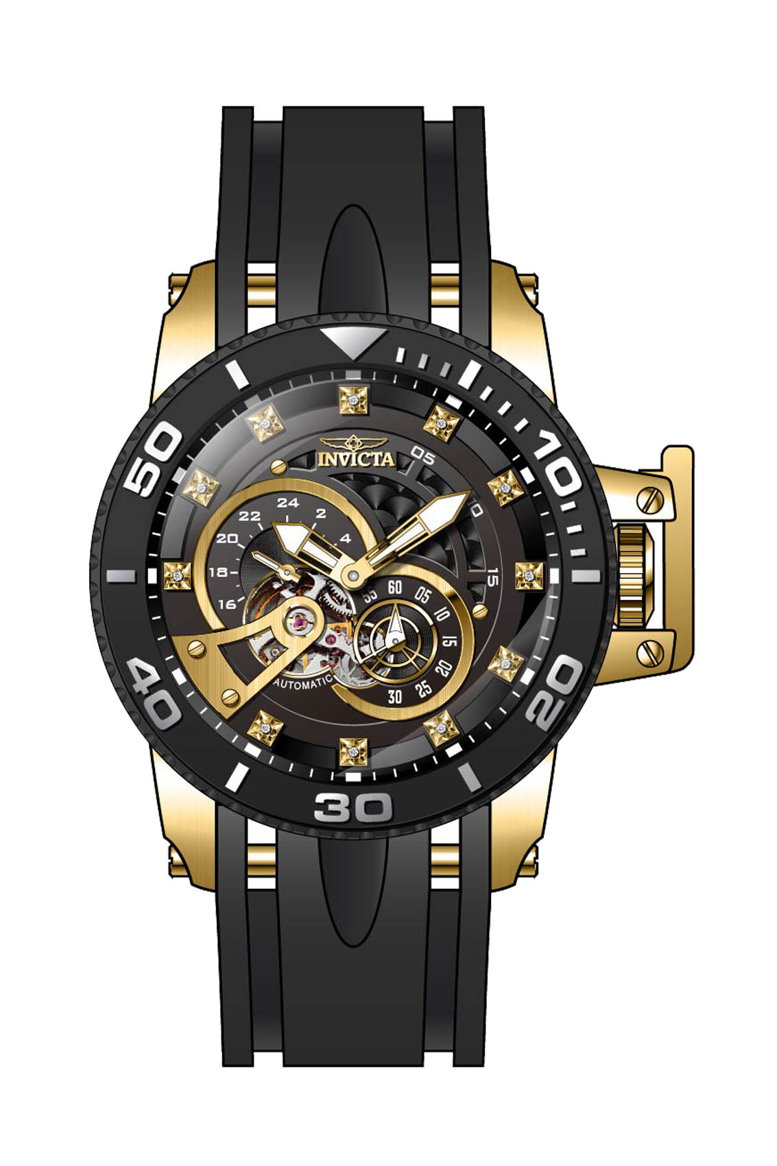 Parts for Invicta Pro Diver SCUBA Men 36114