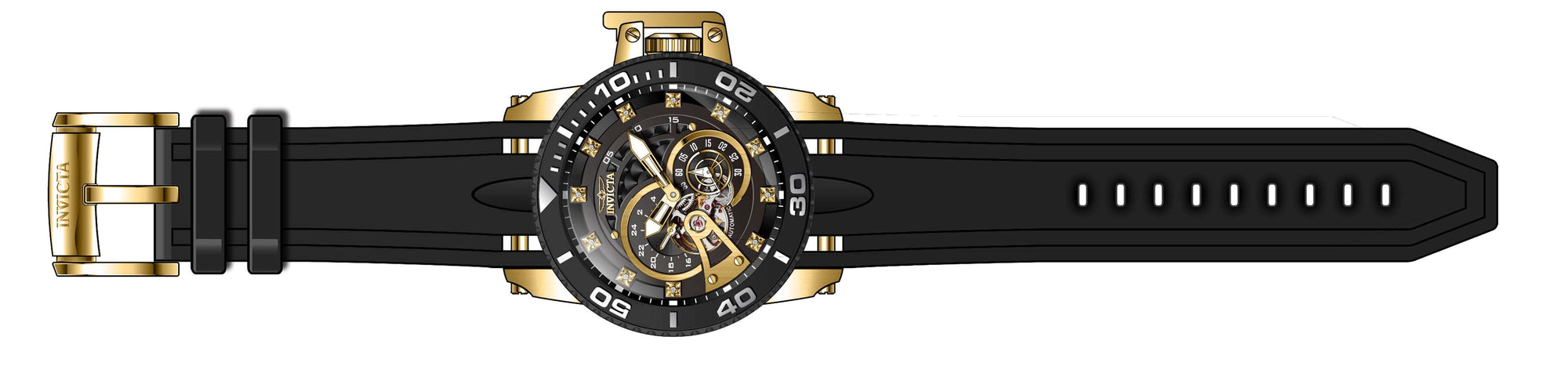 Band for Invicta Pro Diver SCUBA Men 36114