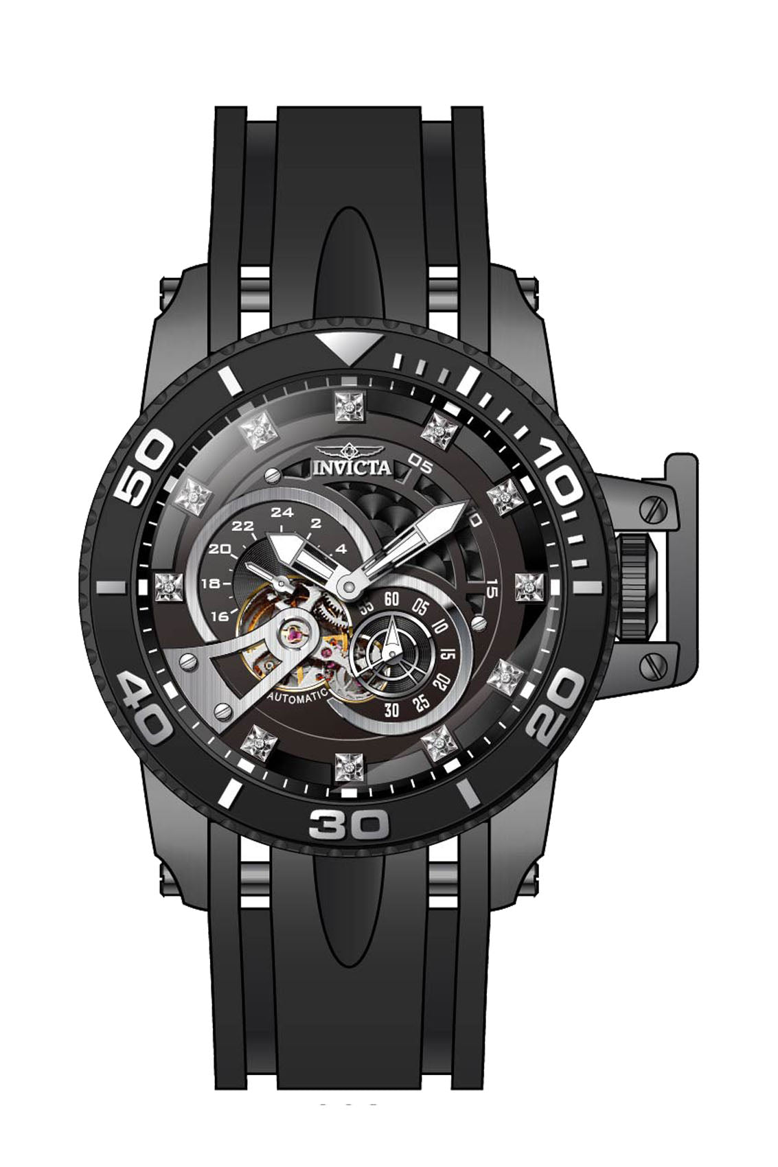 Parts for Invicta Pro Diver SCUBA Men 36117