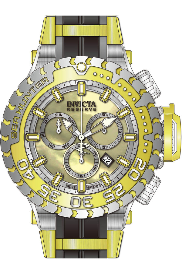 Band for Invicta Sea Hunter Men 41013 - Invicta Watch Bands