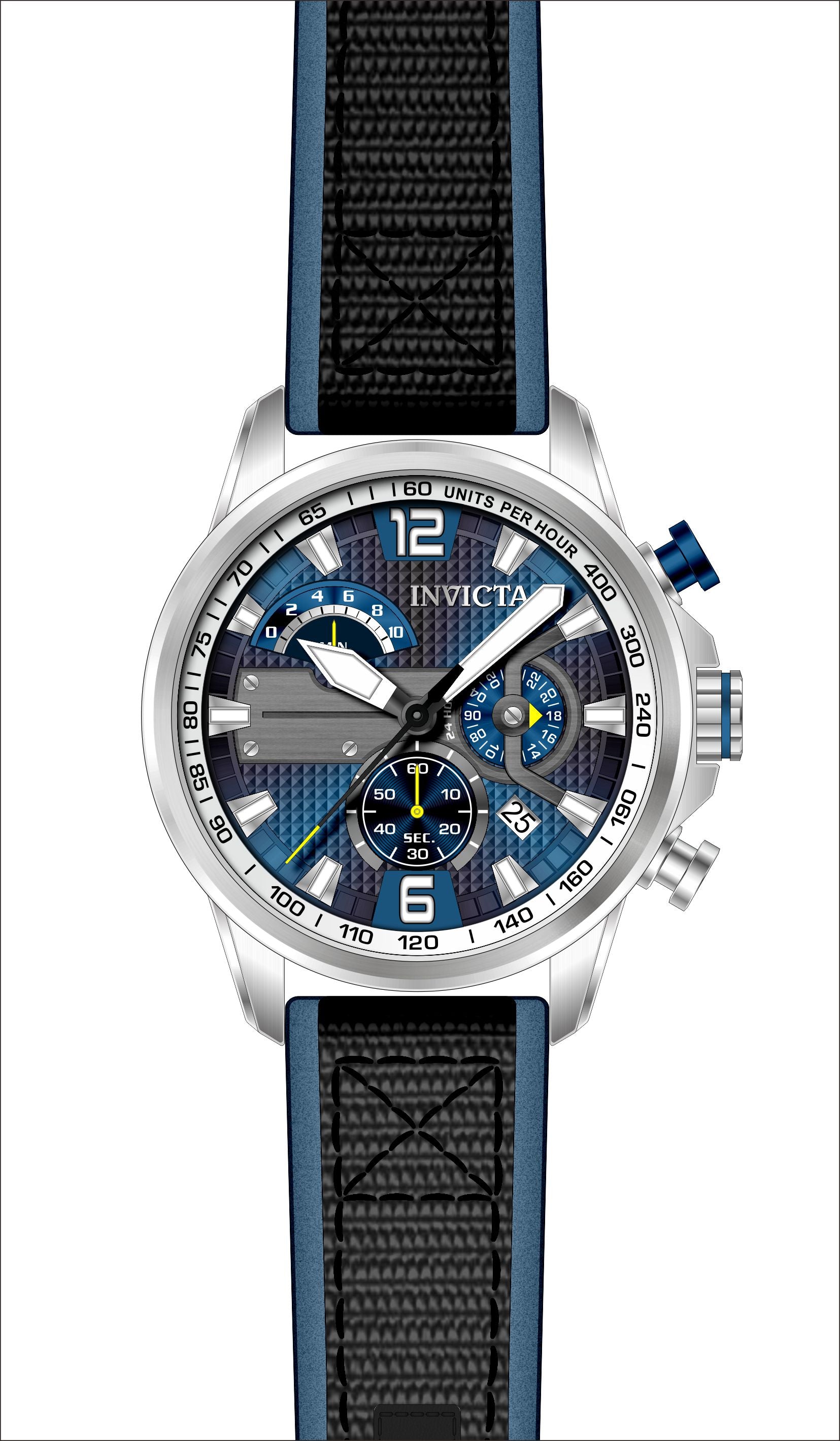 Band for Invicta Aviator Men 41687