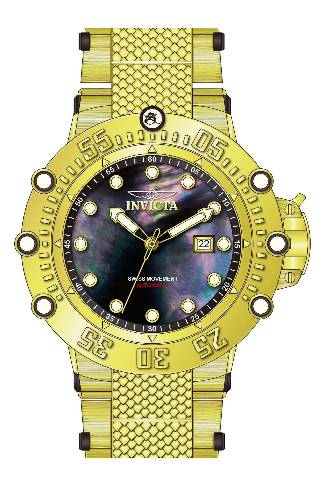 Band for Invicta Subaqua Men 40069