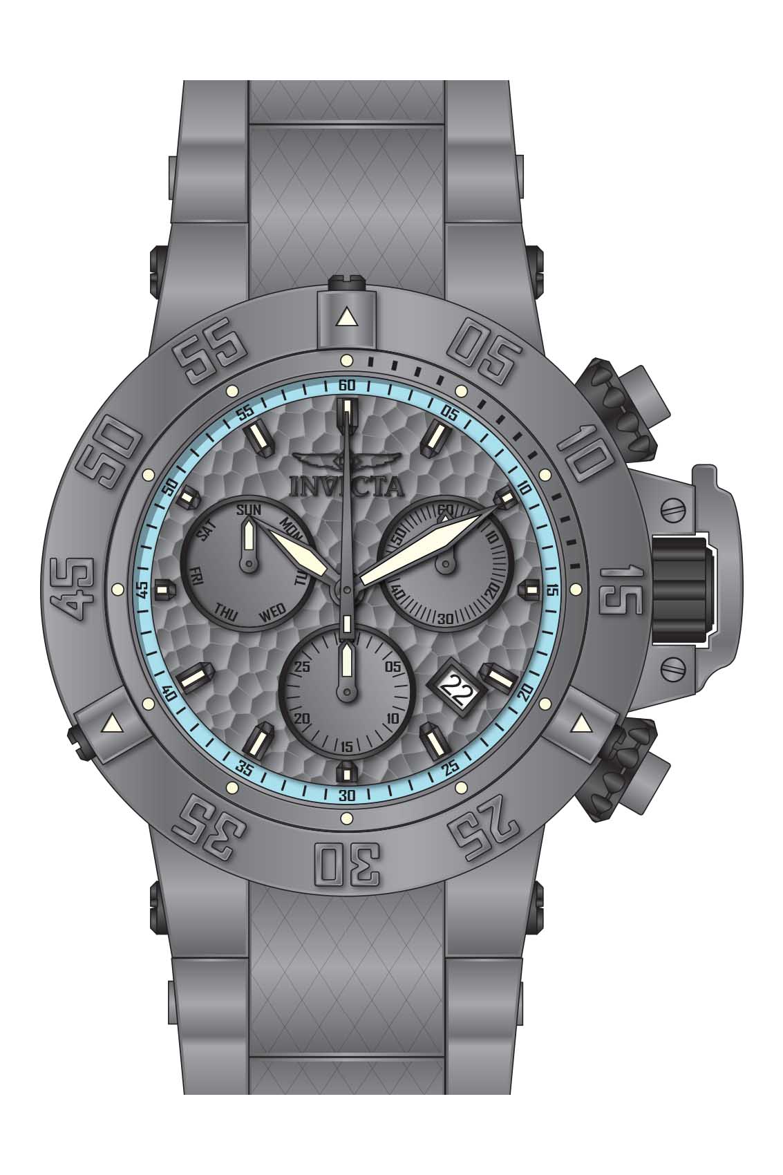 Band for Invicta Subaqua Men None 40454