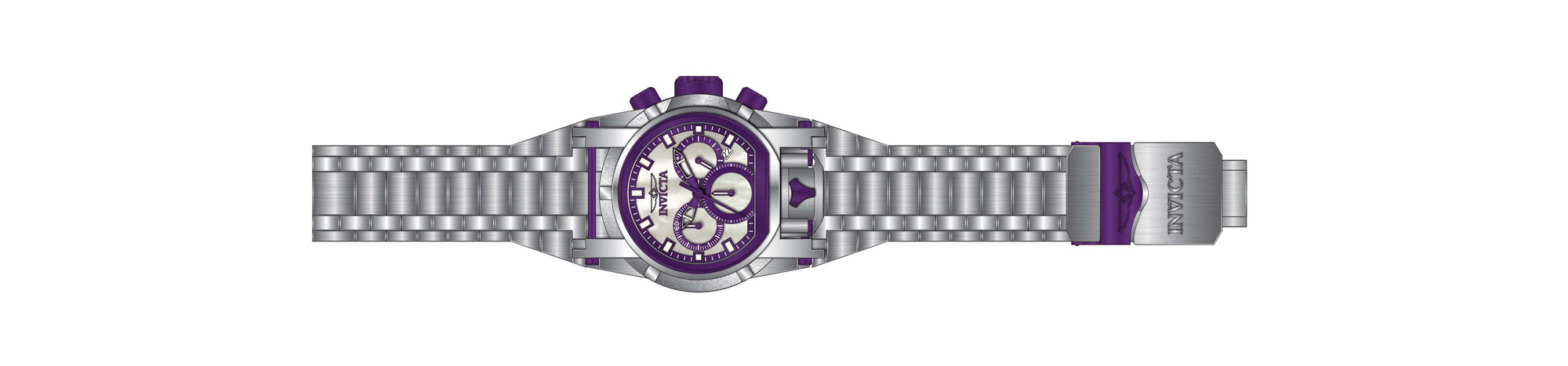 Band for Invicta Bolt Bolt Zeus Magnum Lady 40593