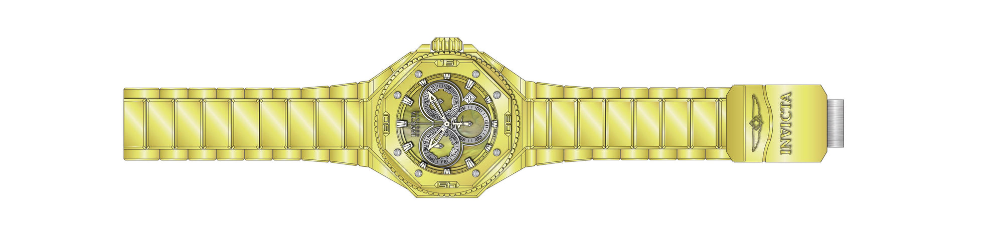 Band for Invicta Reserve Pro Diver Men 40642