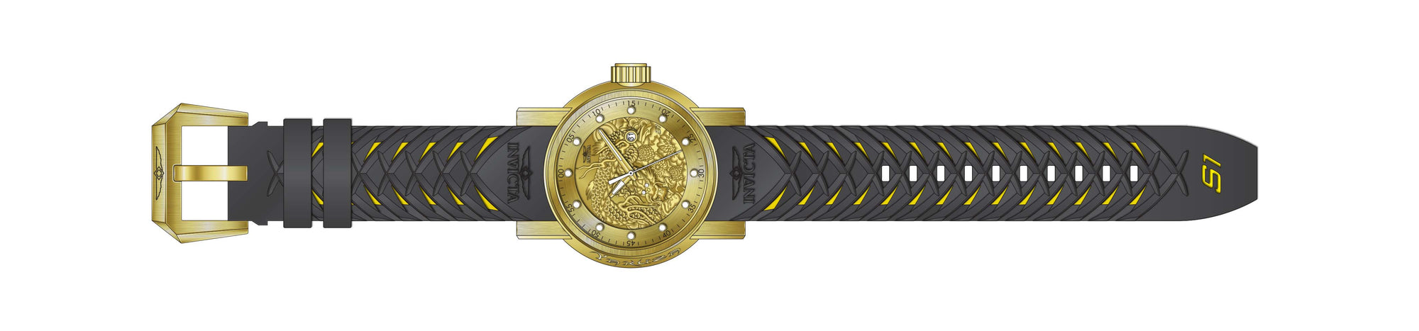 Band for Invicta S1 Rally Men 41145