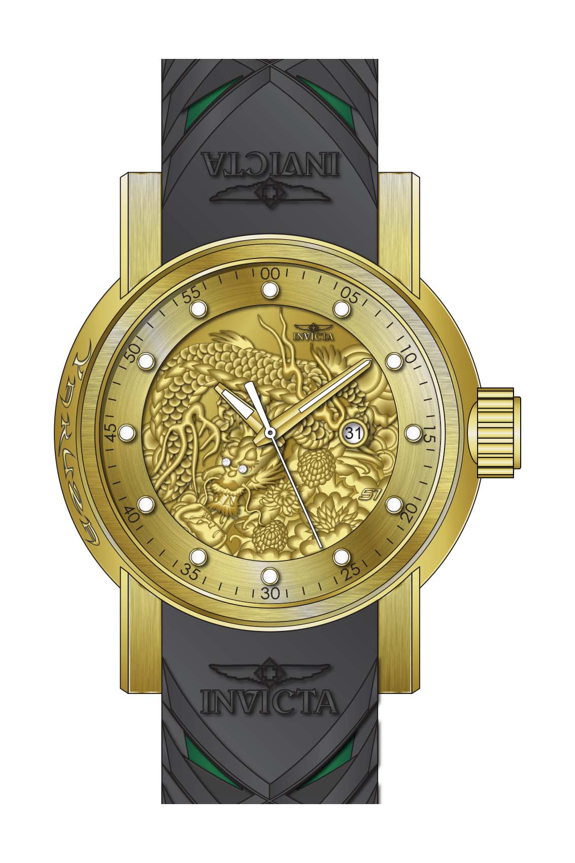 Band for Invicta S1 Rally Men 41149