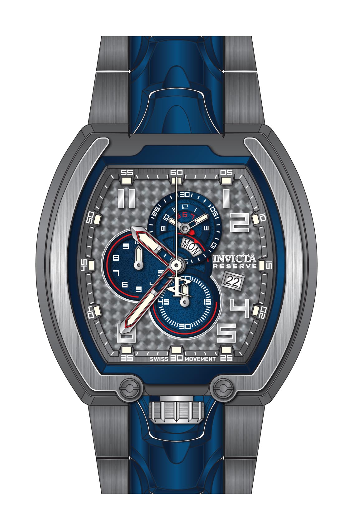 Band for Invicta Reserve Men 39447