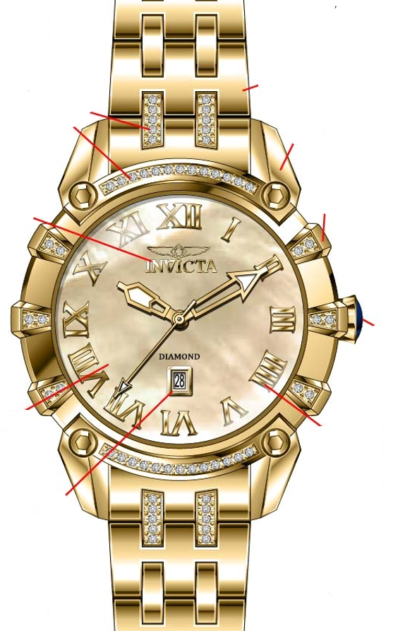 Band for Invicta Angel Lady 42307
