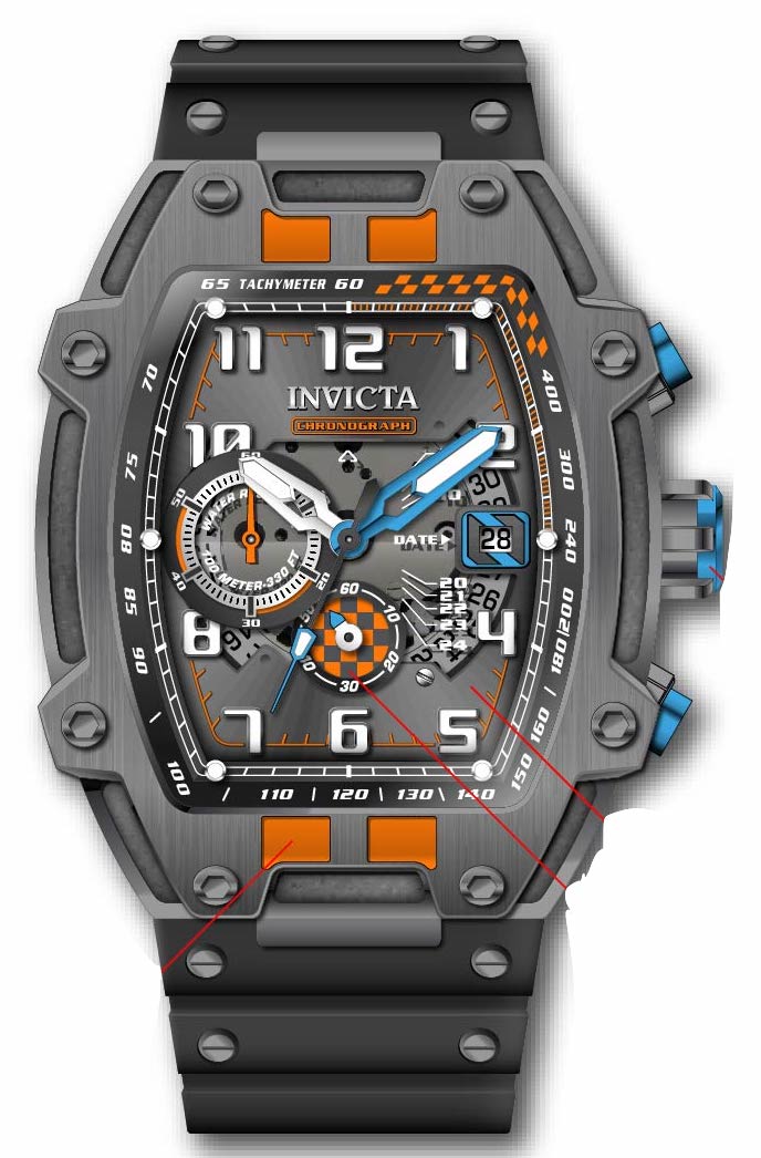 Parts for Invicta S1 Rally Diablo Men 42329