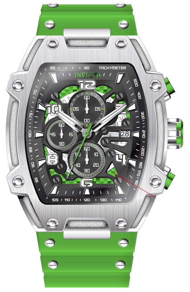 Band for Invicta S1 Rally Diablo Men 42346