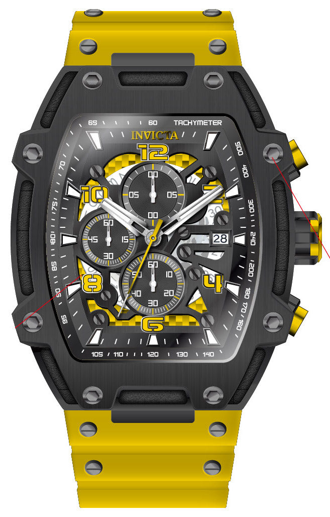 Band for Invicta S1 Rally Diablo Men 42350