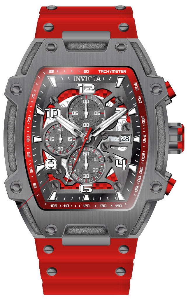 Band for Invicta S1 Rally Diablo Men 42356