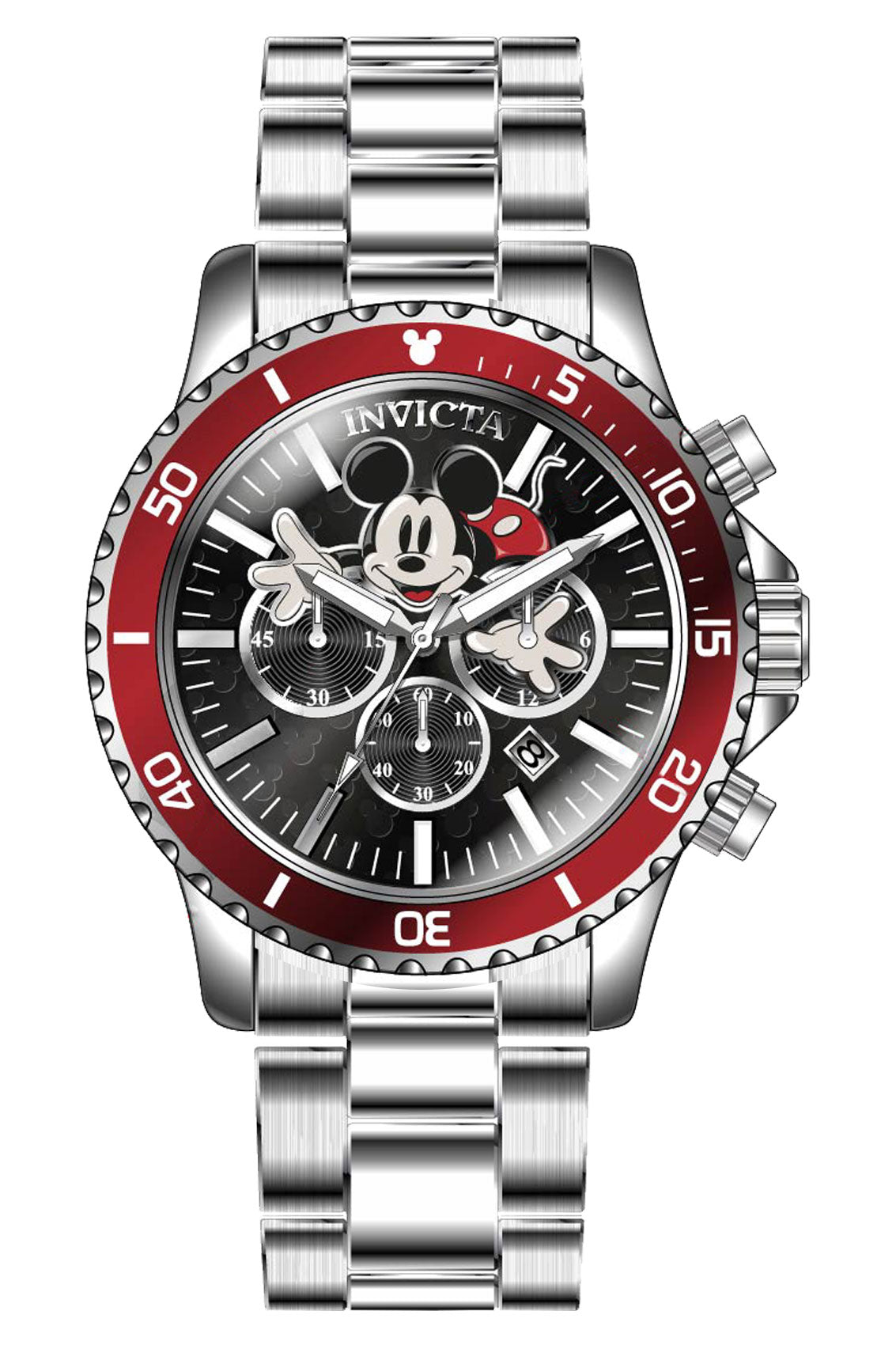 Band for Invicta Disney Limited Edition Mickey Mouse Men 39047