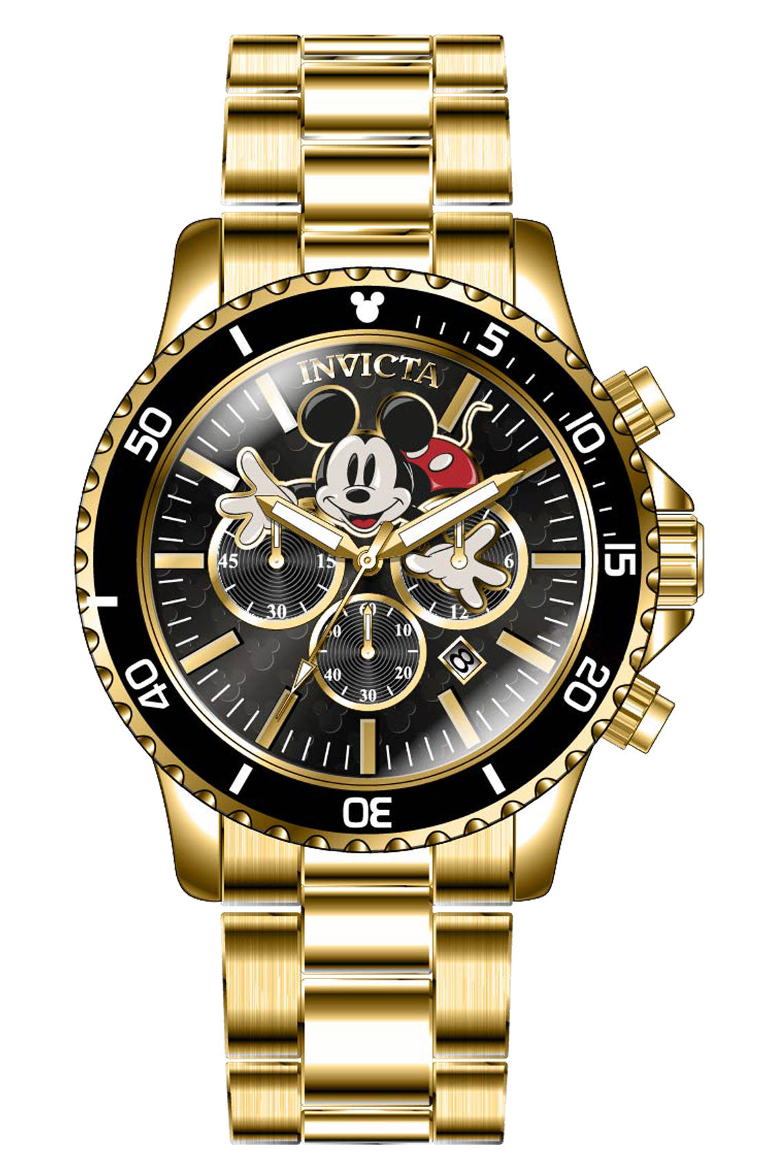 Band for Invicta Disney Limited Edition Mickey Mouse Men 39048