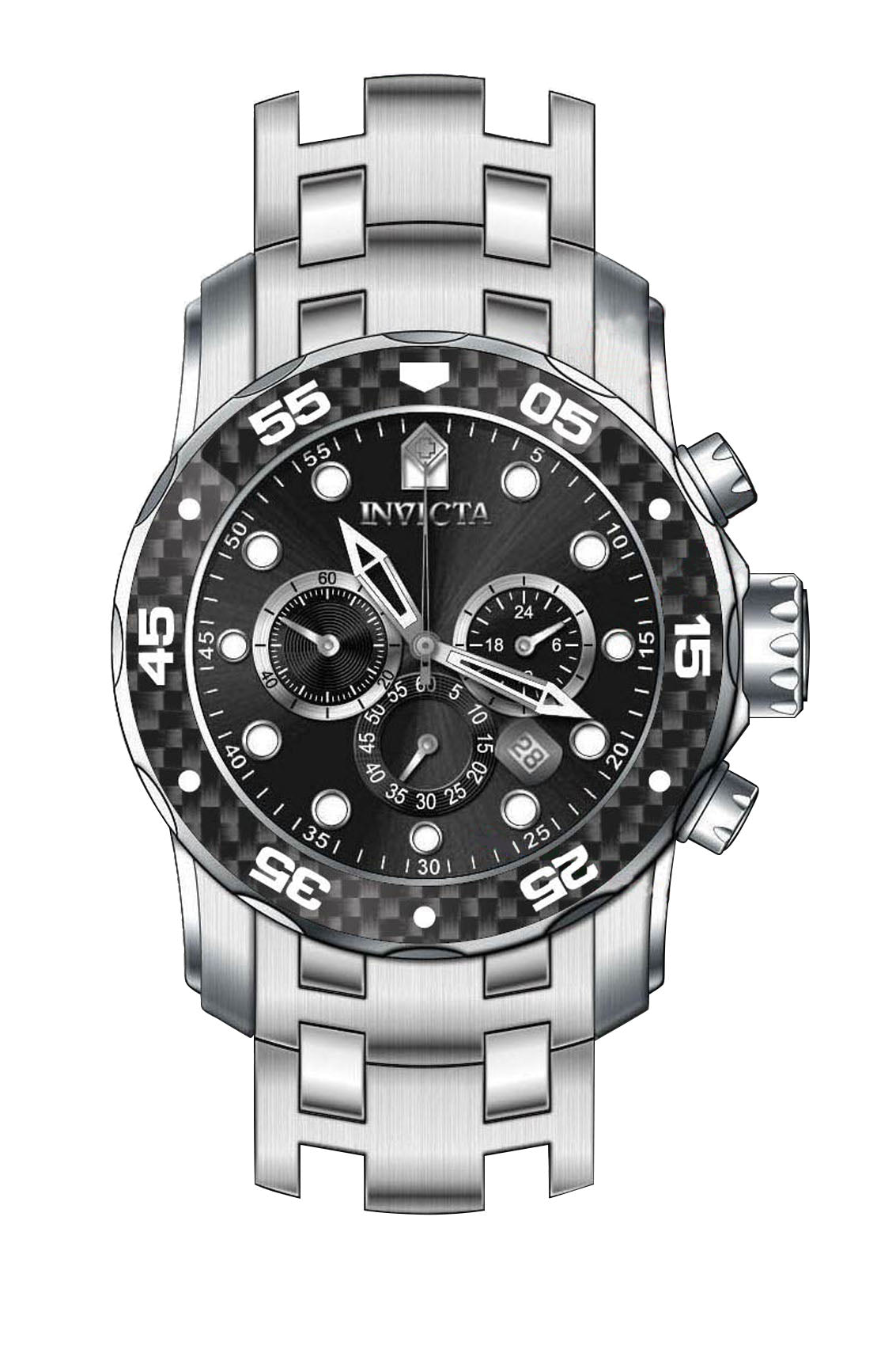 Parts for Invicta Pro Diver Zager Exclusive Men 35395