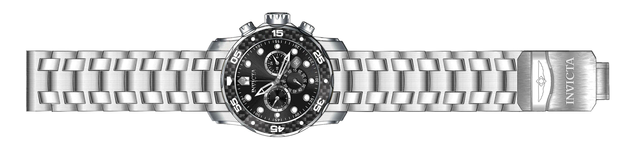 Parts for Invicta Pro Diver Zager Exclusive Men 35395