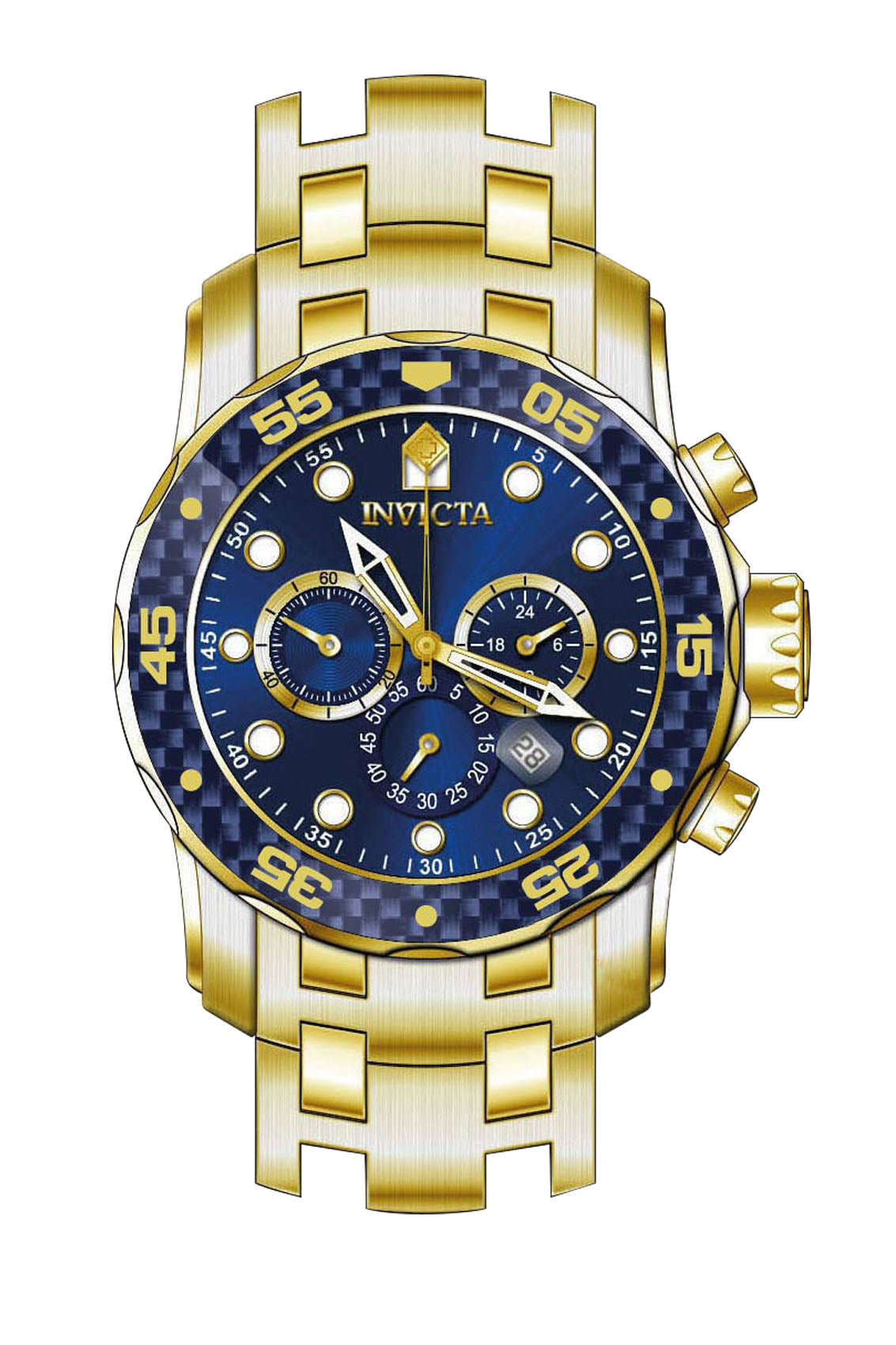 Parts for Invicta Pro Diver Zager Exclusive Men 35397