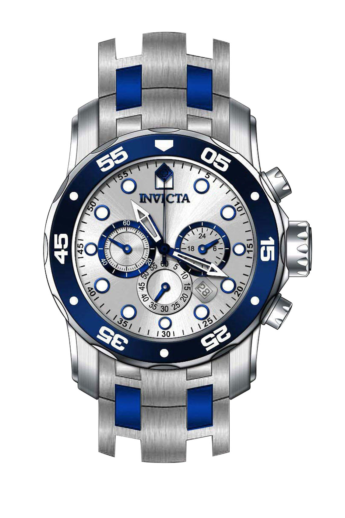 Band for Invicta Pro Diver Zager Exclusive Men 37691