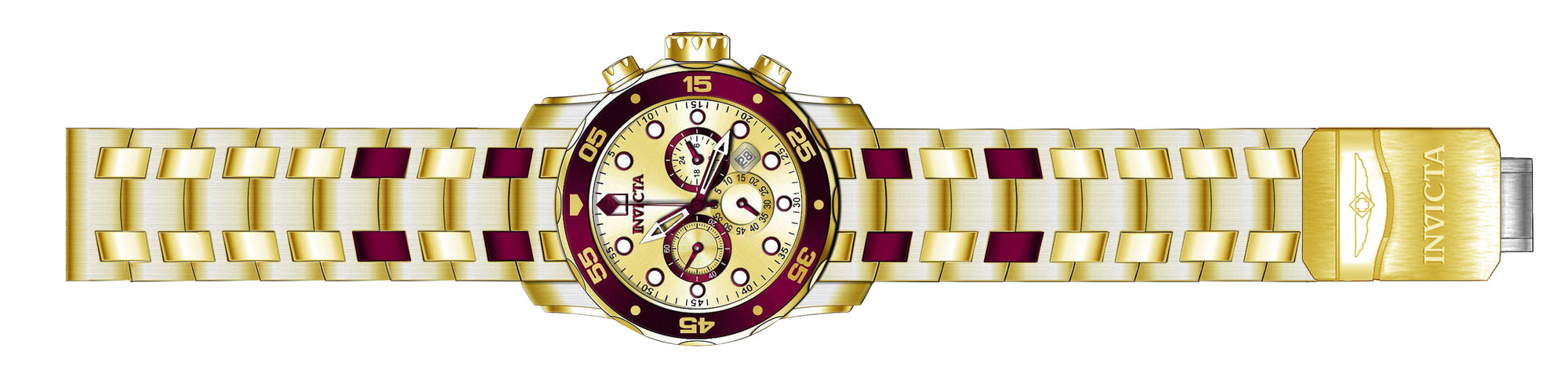 Band for Invicta Pro Diver Zager Exclusive Men 37692