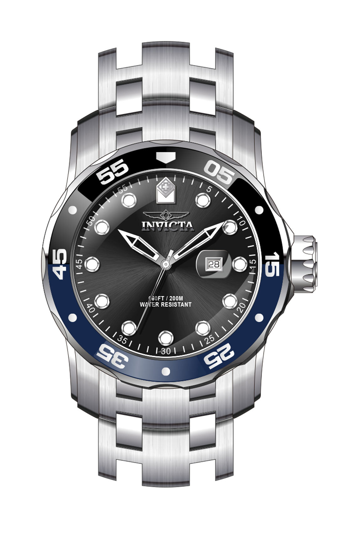 Invicta Men's Pro Diver 39090 Quartz Watch Invicta Men\u0027s 39090 Pro Diver Quartz 3 Hand Blue Dial Watch