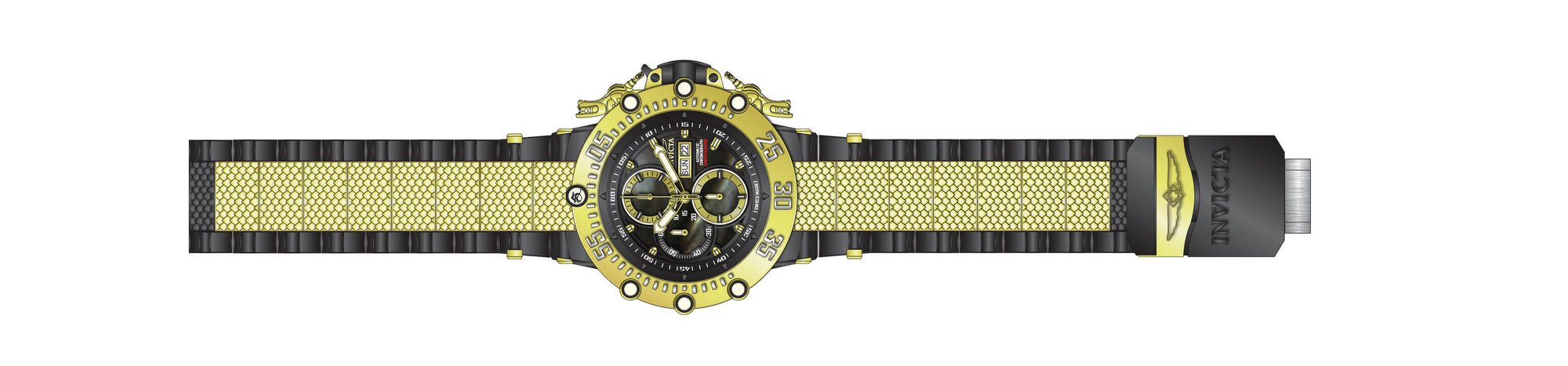 Band for Invicta Subaqua Men None 43034