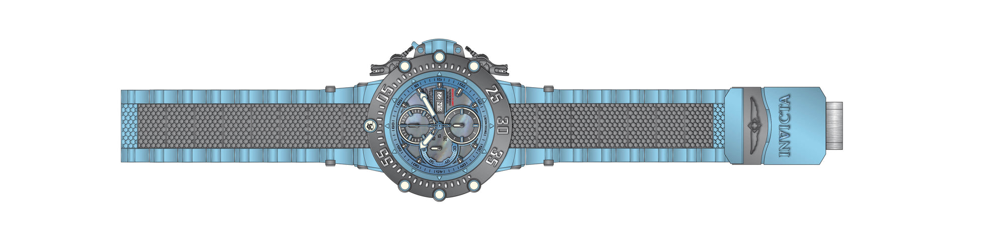 Band for Invicta Subaqua Men None 43035