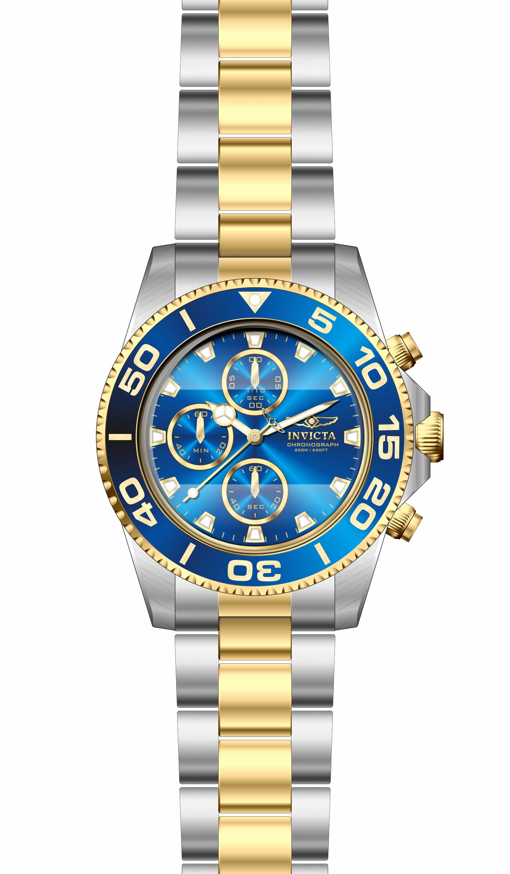 Band for Invicta Pro Diver Zager Exclusive Men 43408