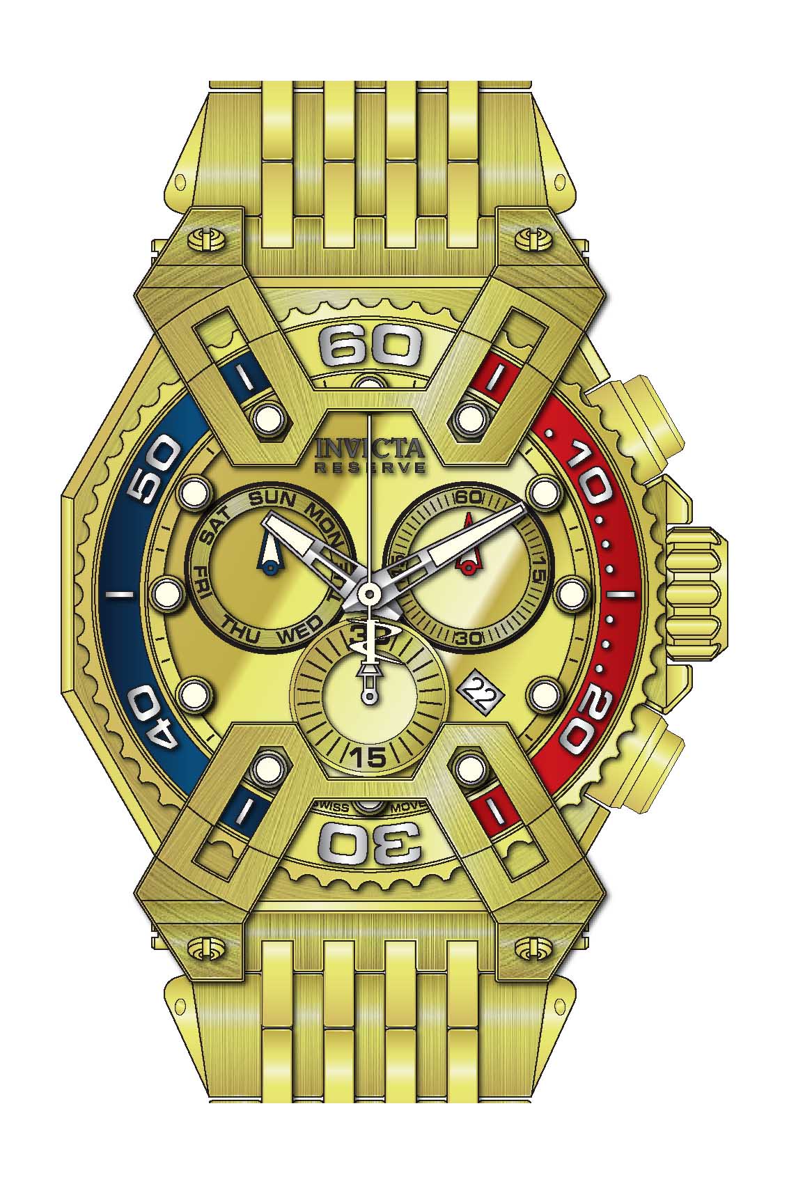Band for Invicta Reserve X-Wing Men None 42911